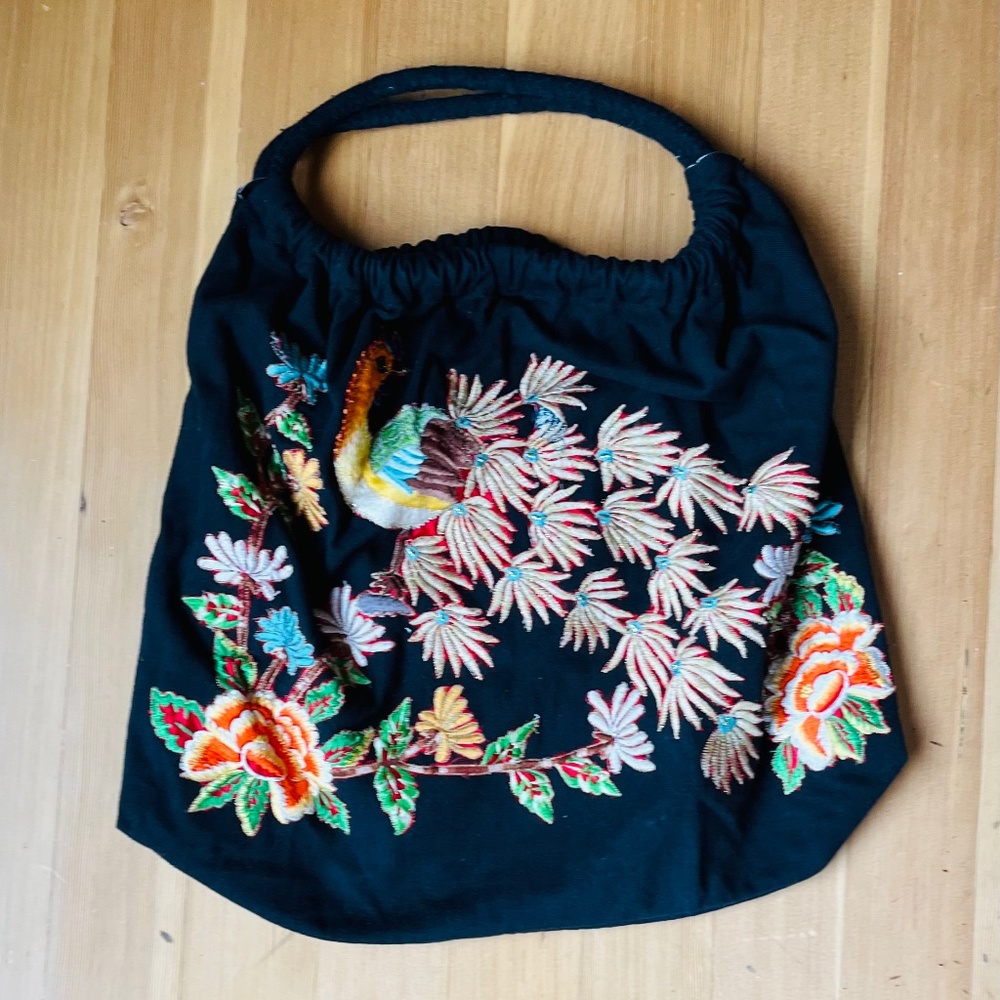 Fredd & Basha embroidered tote. Like new.